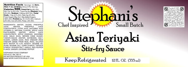 Asian teriyaki stir-fry sauce