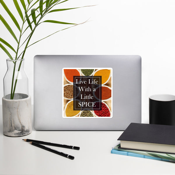 Live Life with a Little Spice Sticker